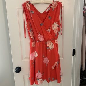 Sleeveless wrap dress